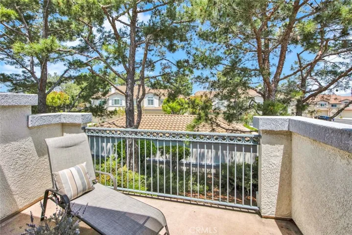Private balcony off of primary bedroom