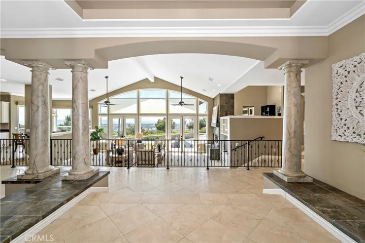 Living room from front entry