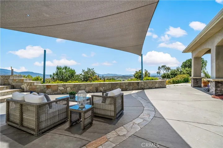 Main back patio area