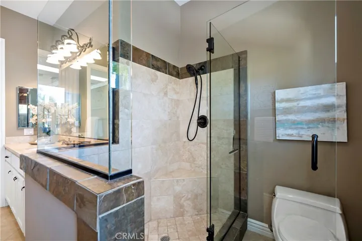 Shower in hall bathroom