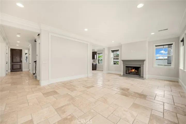 Living room w/view towards kitchen