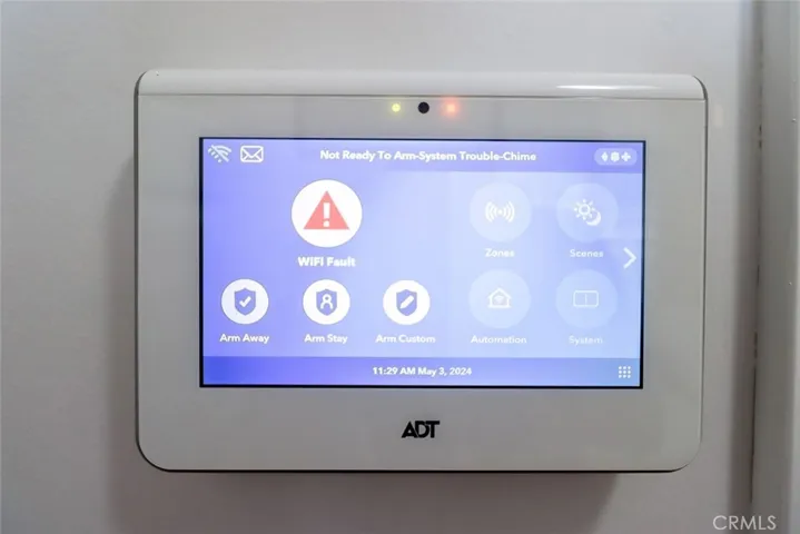 Alarm system already installed