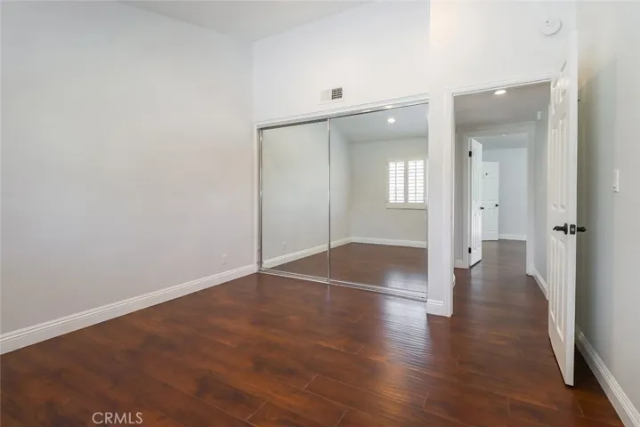 Bedroom 3 has mirrored closets