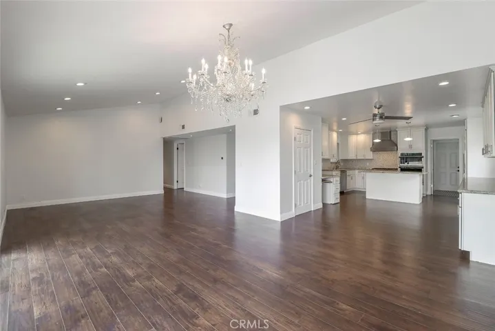 Dining room open floor plan