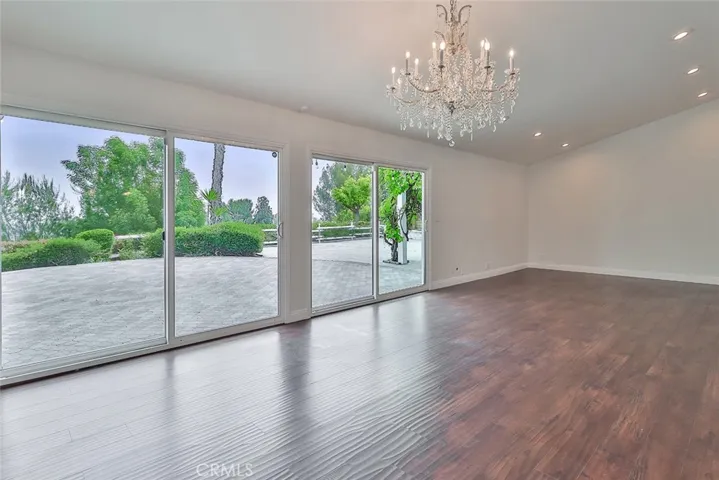view from living room and dining room