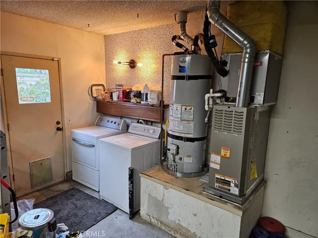 Washer and dryer are included.