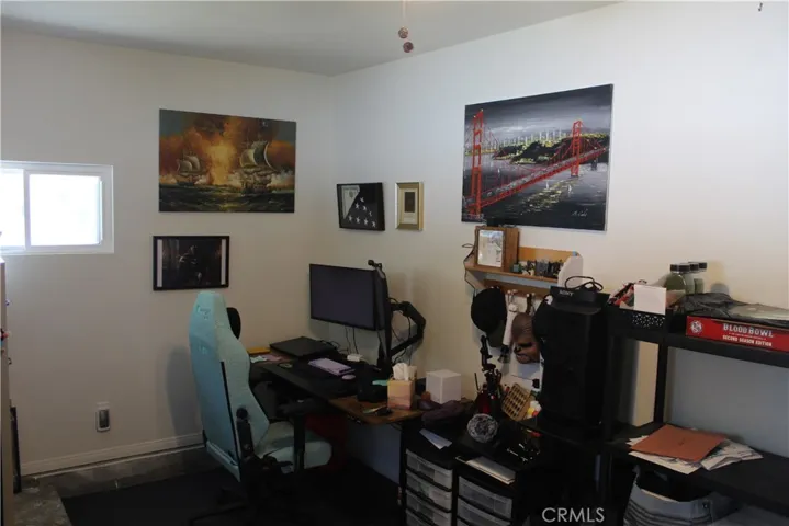 Newly added office (a)
SW View in Garage