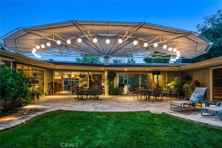 Patio cover with lights & misters