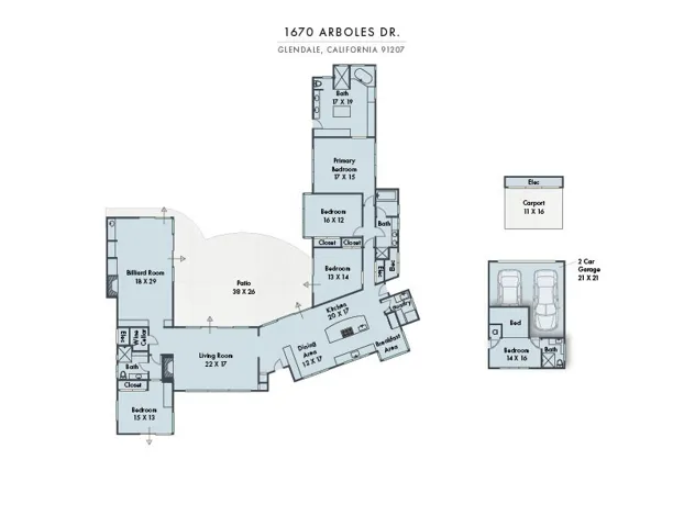 1670 Arboles Drive, Glendale, California 91207