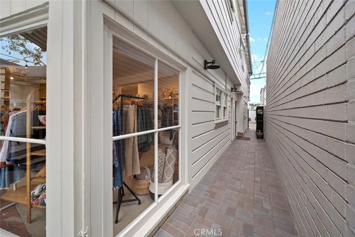 Walkway to hair salon