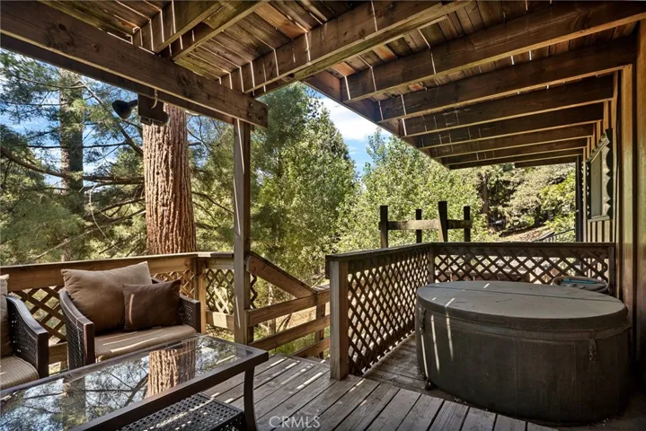 Lower Deck Has a Hot Tub and Shaded Sitting Area!