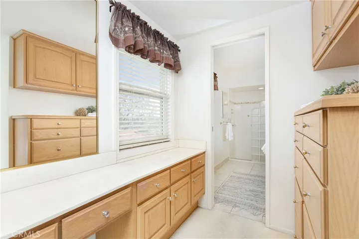 primary bath with excellent storage