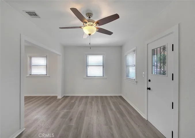 Front door to the living room