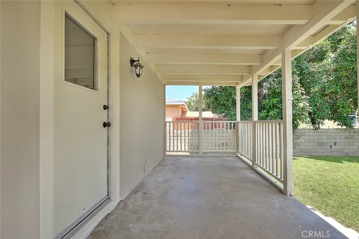 Back covered porch