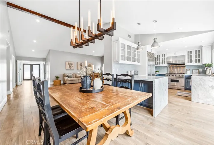 Dining area and kitchen
