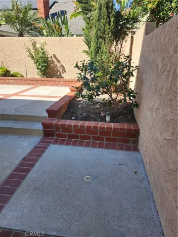 Planters with vegetation