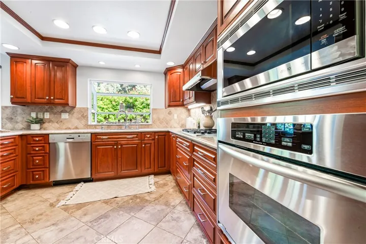 Custom cabinets in the kitchen