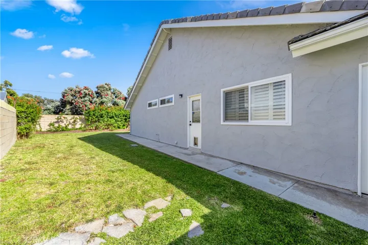 Side yard and laundry room door