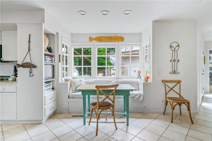 Dining area in the kitchen