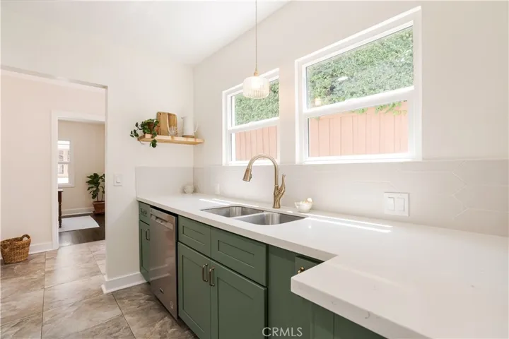 New soft-close cabinetry, sleek quartz countertops