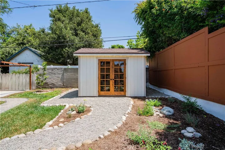 Custom built storage shed