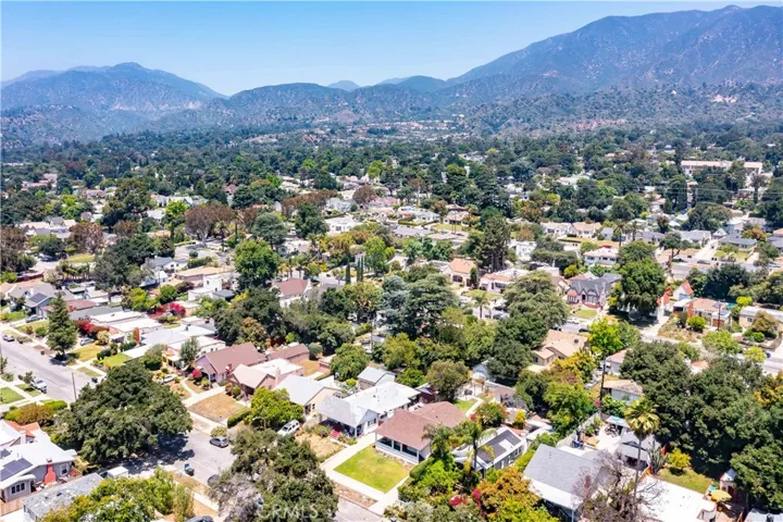 Aerial view from the southeast