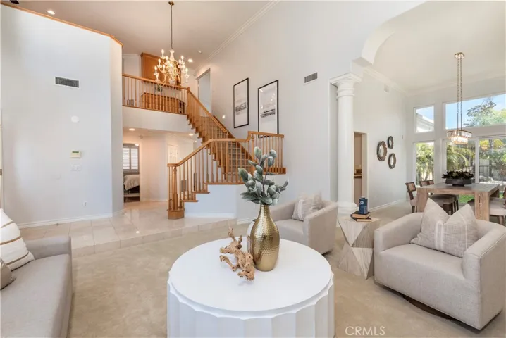Spacious Foyer with Souring High Ceilings