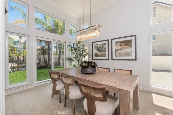 Formal Dining Room Overlooking the Maleficent Back Yard
