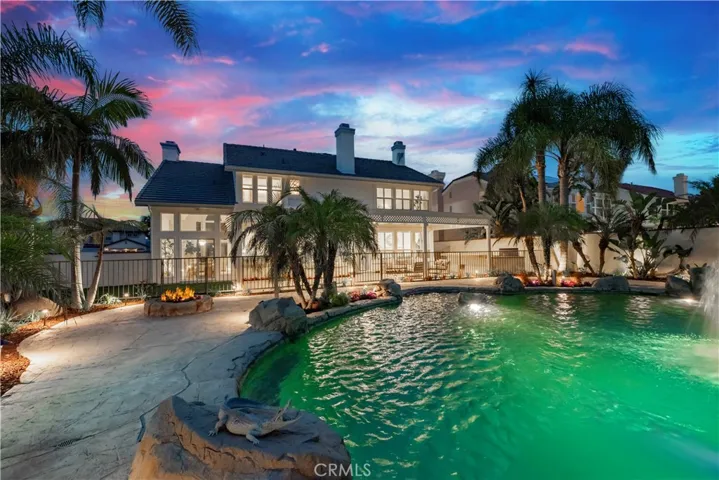 Resort Style Backyard with Lush Landscaping