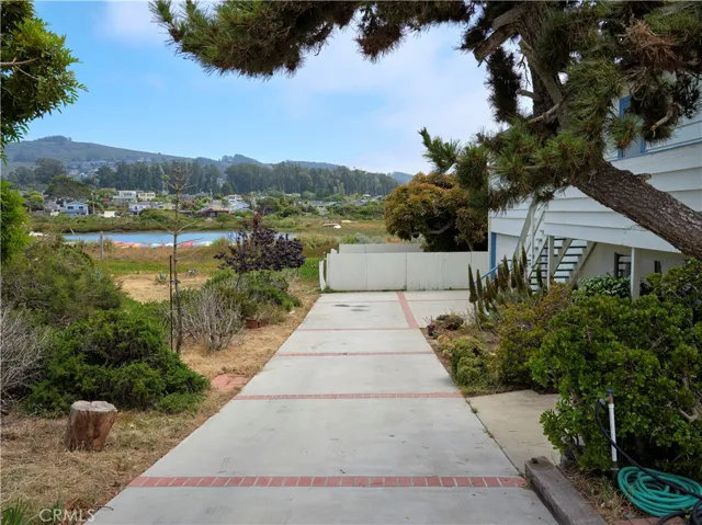 Looking down the driveway...