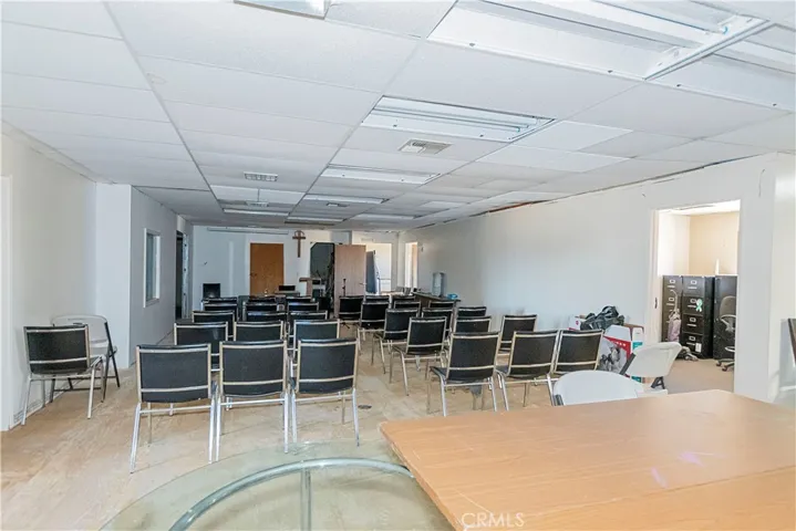 Interior of manufactured structure / triple wide. Church service held here previously.