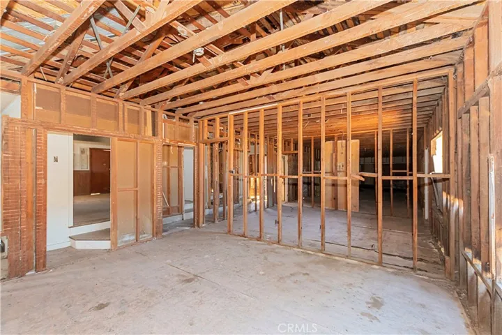 Interior framing of Ranch House / Lodge