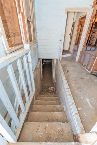 Stairs leading to Cellar of the 1906 Ranch House / Lodge