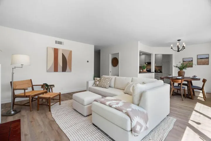 Living area with dining space