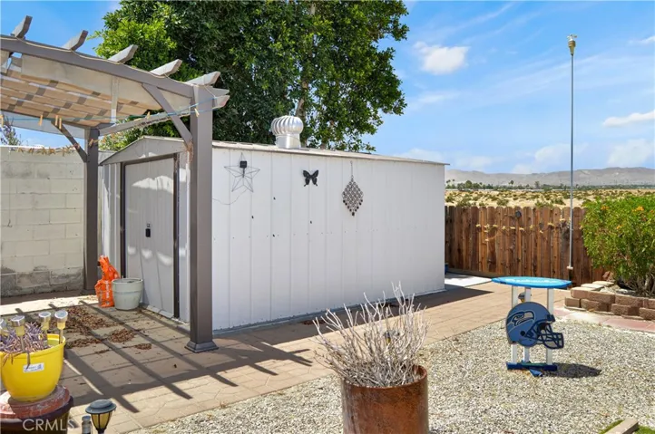 Side of the larger shed