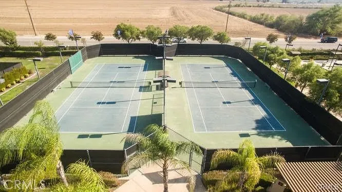 Solera Diamond Valley Exterior Clubhouse Aerial View of Tennis Courts.