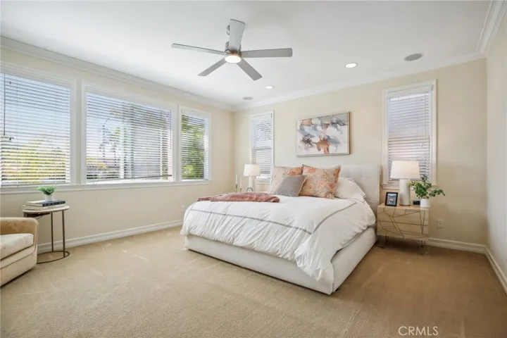 Primary suite with peekaboo ocean view