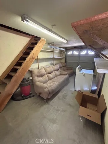 Ladder to storage area
