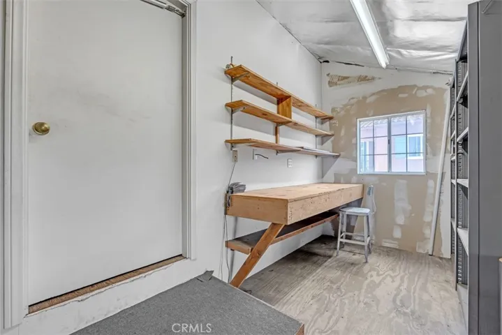 Attic Workshop w/More Attic Space & Storage behind door