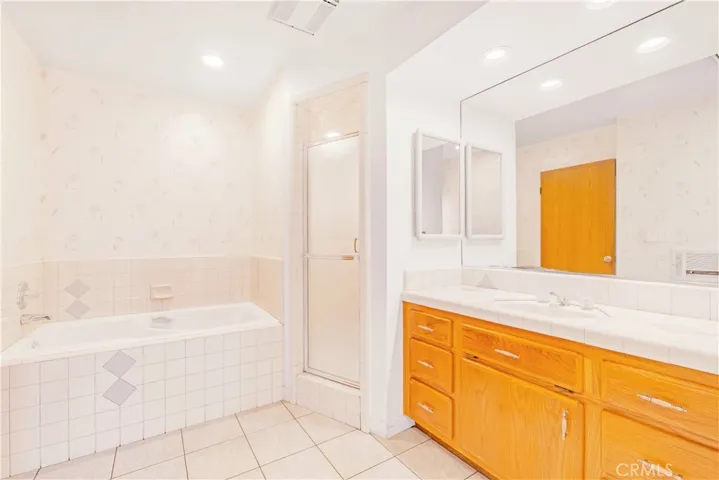 Primary Bathroom with Bathtub and separate Shower