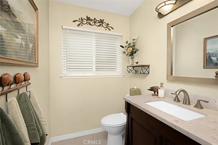 Downstairs remodeled bathroom.
