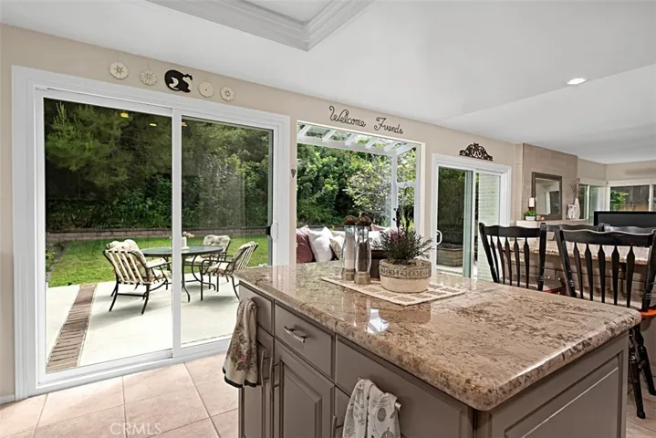 Large family remodeled kitchen.