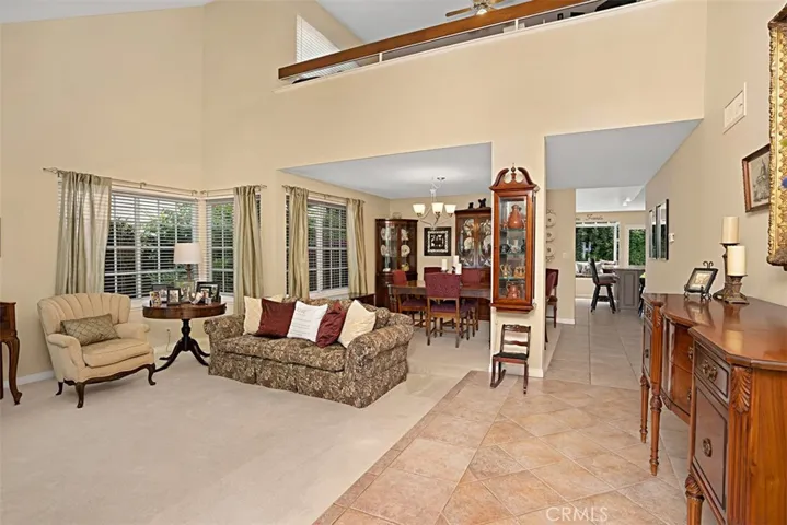 Lovely entry way with spacious living room & dining room.
