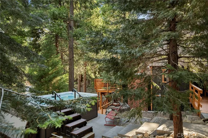 Incredible Swim Spa in the Sweetest Setting Ever!!  Surrounded by Gorgeous Pines and Cedars!!  LOVE LOVE LOVE!!