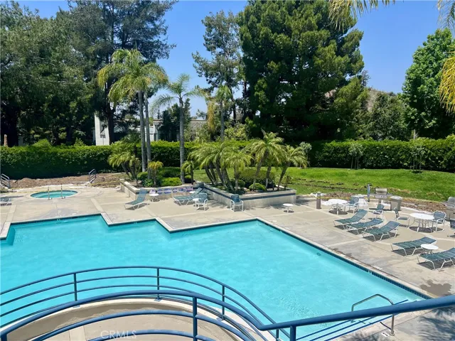 Right side of main community pool and spa