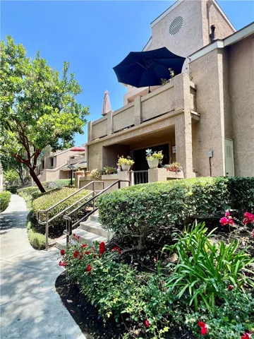 Front exterior of home and walkway - lower level