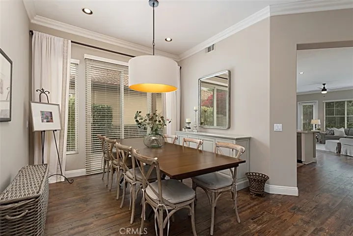Dining Room with slider leading to outdoor living space.