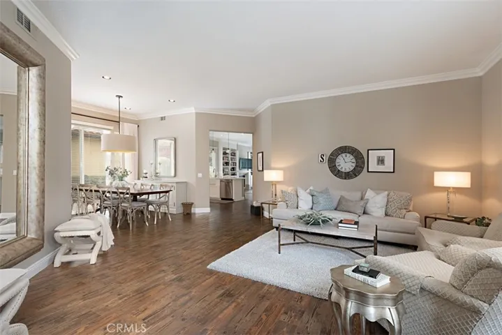 Bright, open living room.