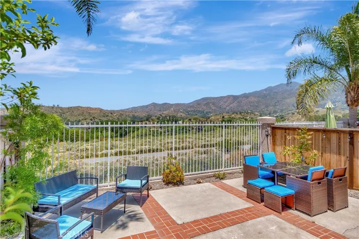 Expansive backyard with views