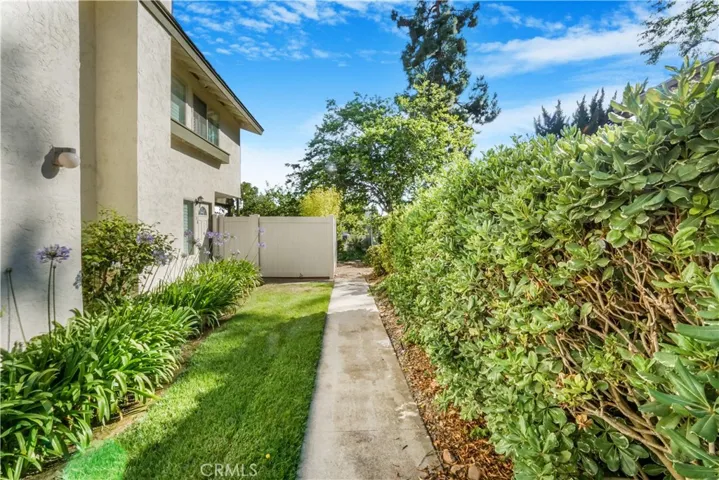 Walkway outside front entry